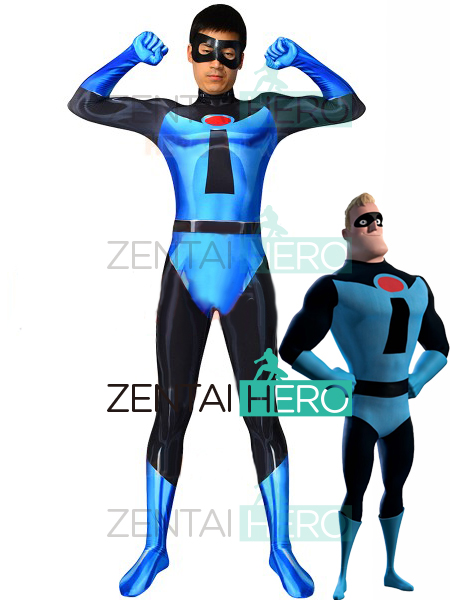 3D Printed Blue Mr. Incredible Cosplay Costume